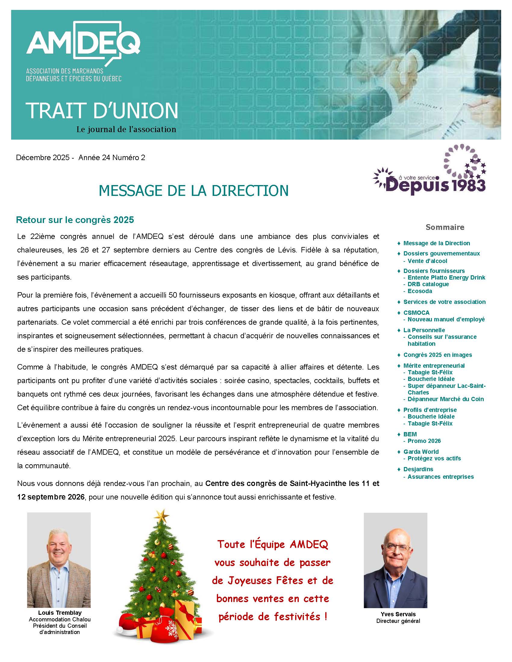 Trait d'Union - &eacute;dition d&eacute;cembre 2025